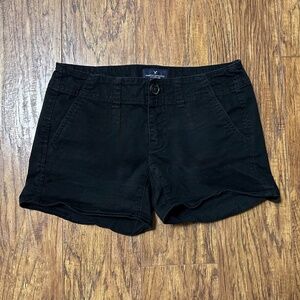 American Eagle Women's Stretch Shortie Black Shorts 00
